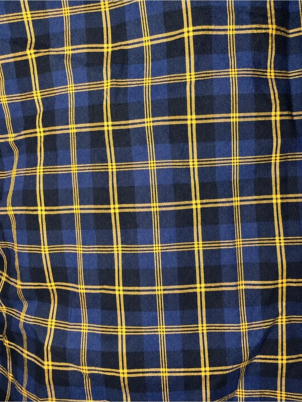 Banana Republic Men’s Large Untucked Fit Plaid Organic Cotton Shirt